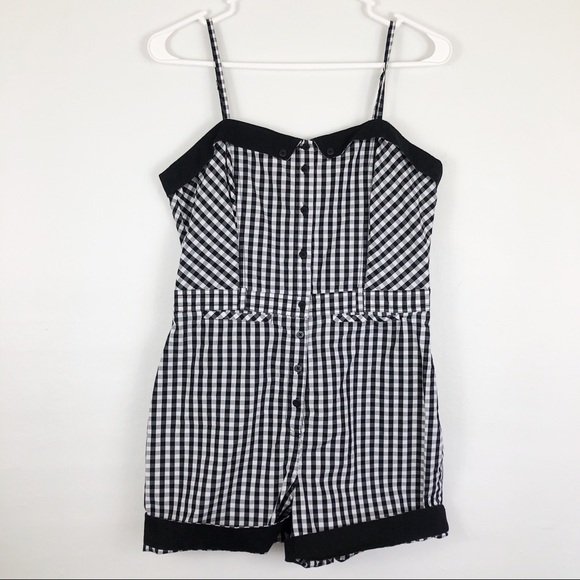 Fred Perry Pants - Fred Perry Amy Winehouse Gingham Playsuit